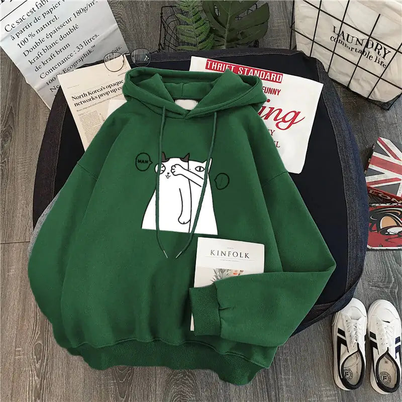 Women's Plus Velvet Hooded Padded Jacket Sweater